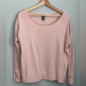 Sweaty Betty Pink LS Top Athleisure Travel Casual Workout Yoga Sz. XS